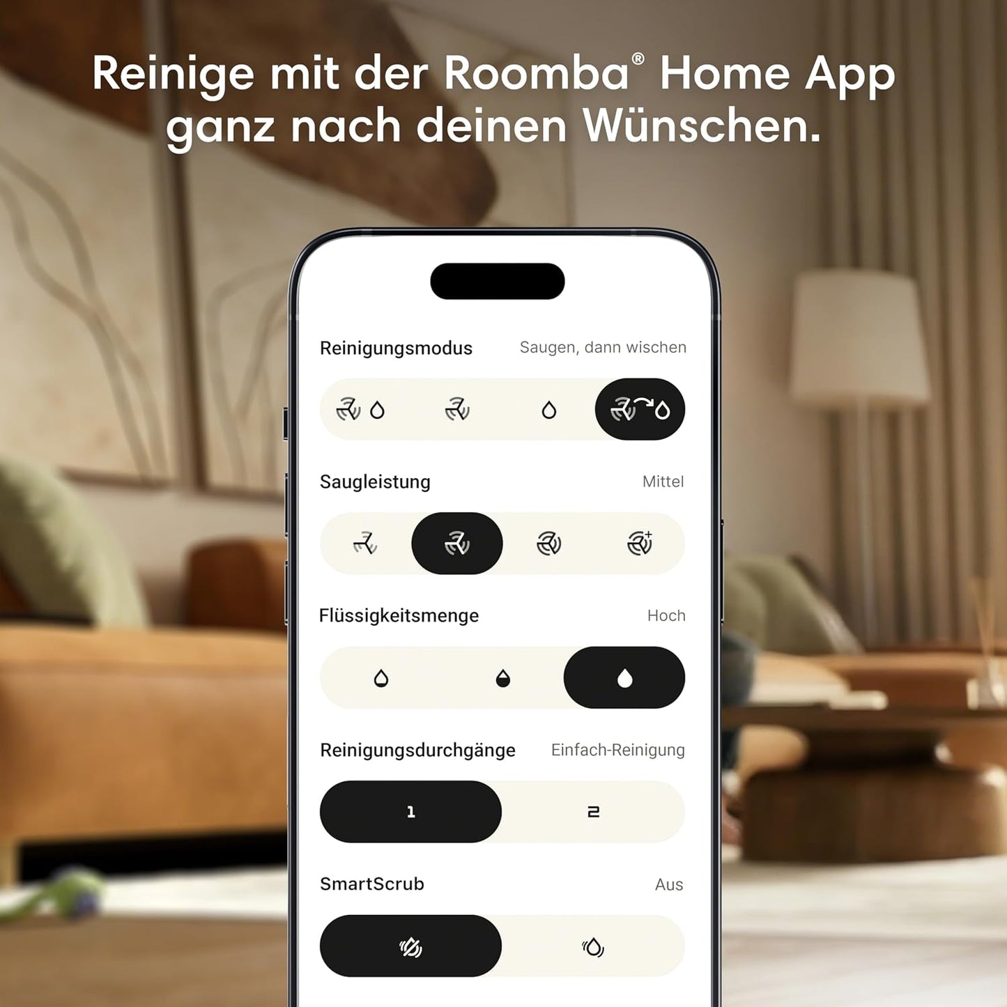 iRobot Roomba® Plus 515 Combo Roboter + AutoWash™ Station, 22Kpa, Multifunktions‑Station, Wäscht und trocknet die Wischpads bei heißer Temperatur, Clearview LiDAR, Entleert-Sich, Weiß