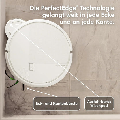 iRobot Roomba® Plus 575 Combo Roboter + AutoWash™ Station, 25Kpa, Multifunktions‑Station,Wäscht und trocknet die Wischpads bei heißer Temperatur, Clearview LiDAR+Kamera, Entleert-Sich, Schwarz