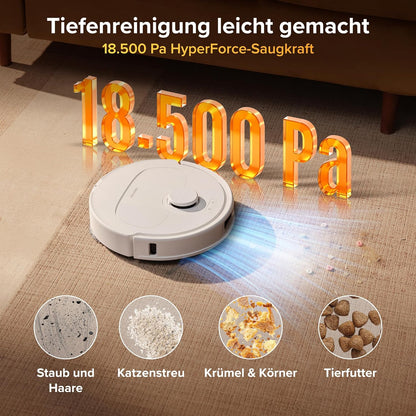 roborock Qrevo S Pro Saugroboter mit Wischfunktion, 18.500 Pa Saugkraft