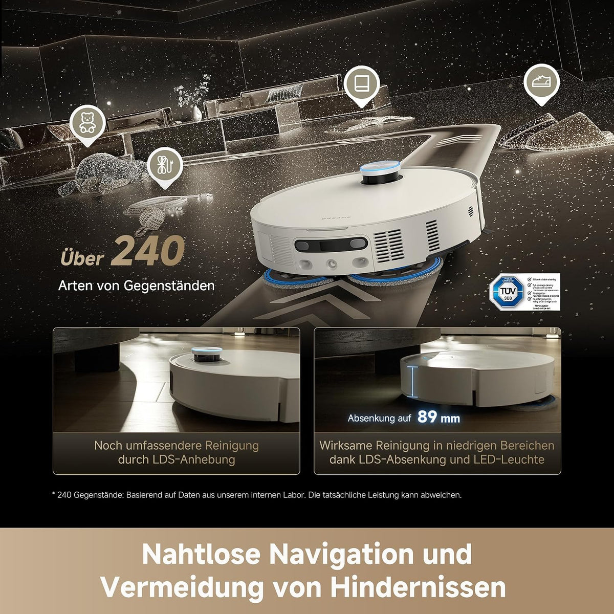 dreame Matrix10 Ultra Saugroboter mit Multi-Mop-Wechselstation