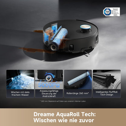 dreame Aqua10 Ultra Roller Complete Saugroboter, AquaRoll-Wischmopp
