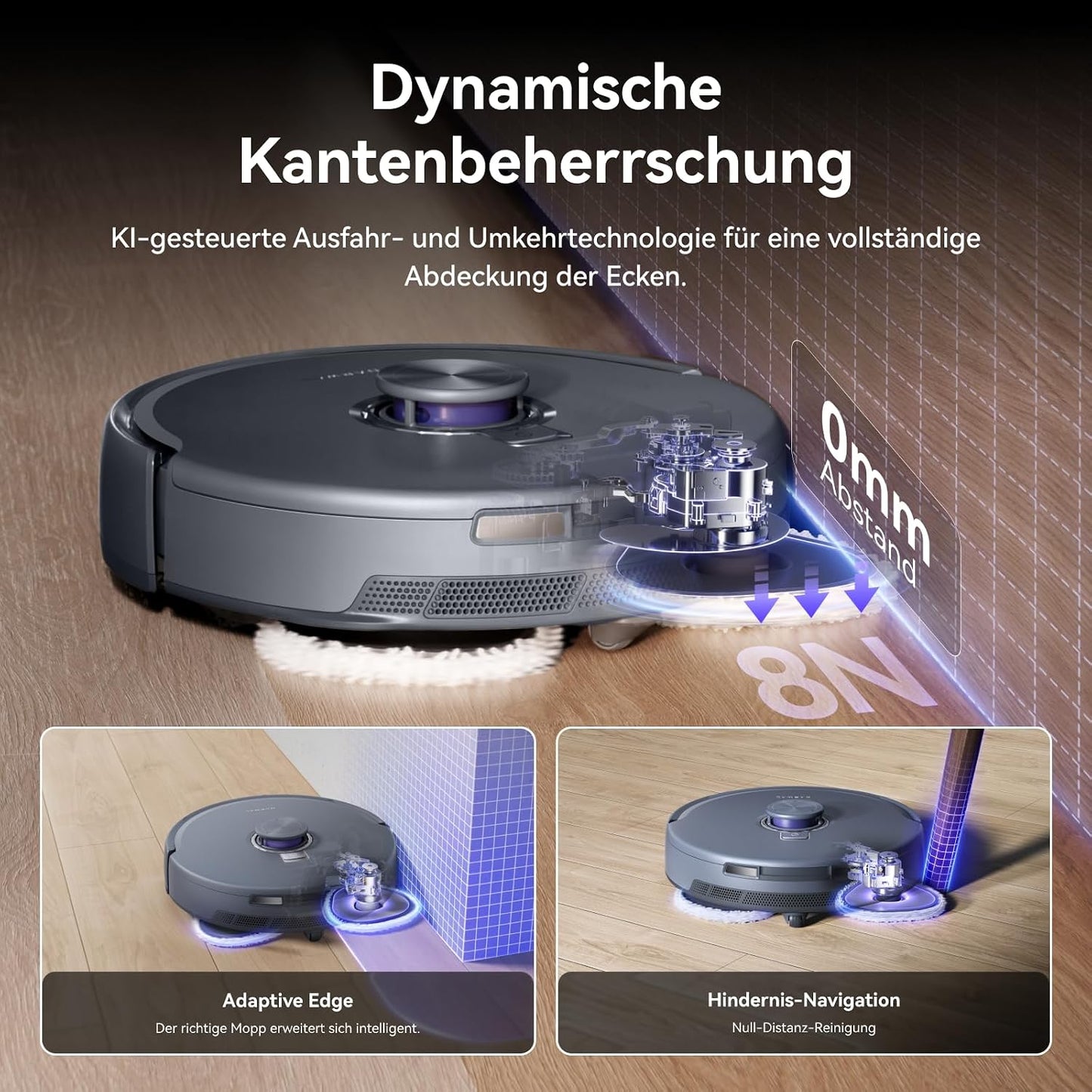 NARWAL Freo Z10 Ultra Saugroboter mit Wischfunktion mit KI-Reinigung