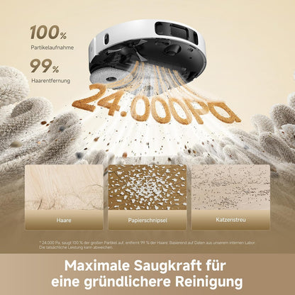 dreame L40 Ultra A Saugroboter mit Wischfunktion mit 24.000 Pa Saugkraft