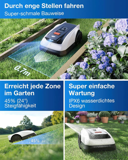 ECOVACS Goat O800 RTK Mähroboter ohne Begrenzungskabel 800 m²